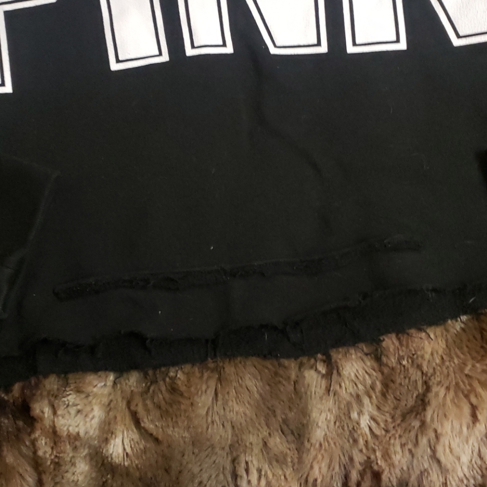 Pink brand crop top half zip - Picture 3 of 4